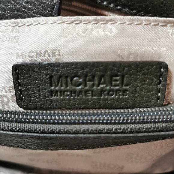 Olive/Gold Pebbled Leather Satchel/Crossbody EUC #253 - Picture 13 of 14